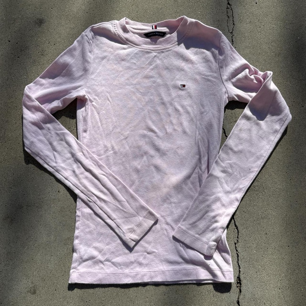 Tommy Hilfiger Soft Pink Crew Neck Top